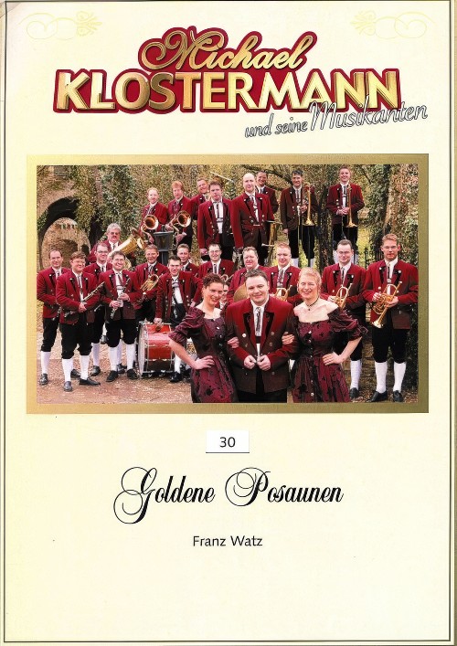 Goldene Posaunen (Trombone Trio with Concert Band - Score and Parts)