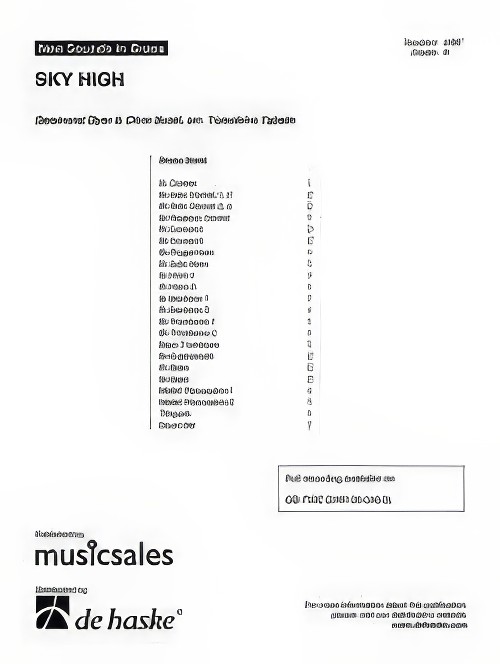 Sky High (Brass Band - Score and Parts)