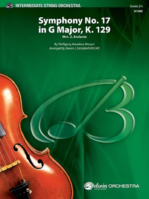 Symphony No.17 in G Major, K.129 (String Orchestra - Score and Parts)