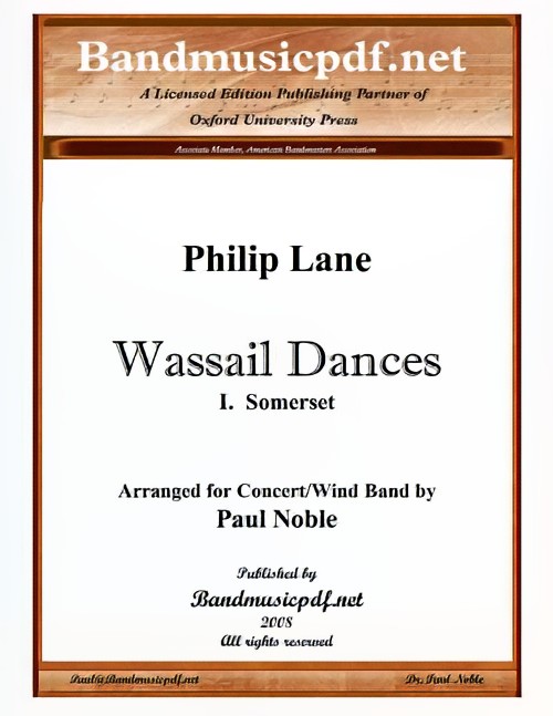 Somerset (from Wassail Dances) (Concert Band - Score and Parts)