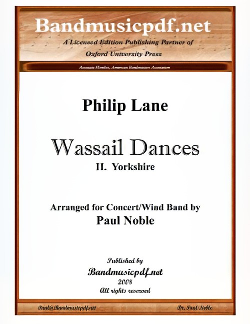 Yorkshire (from Wassail Dances) (Concert Band - Score and Parts)