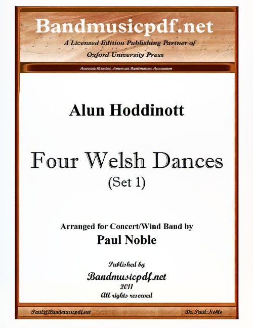 Four Welsh Dances, Set 1 (Concert Band - Score and Parts)