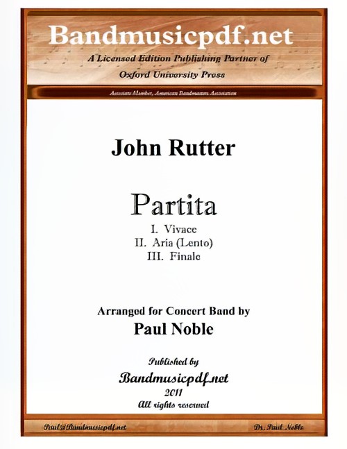 Partita (Concert Band - Score and Parts)