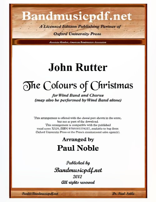 The Colours of Christmas (Concert Band with Optional Choir - Score and Parts)