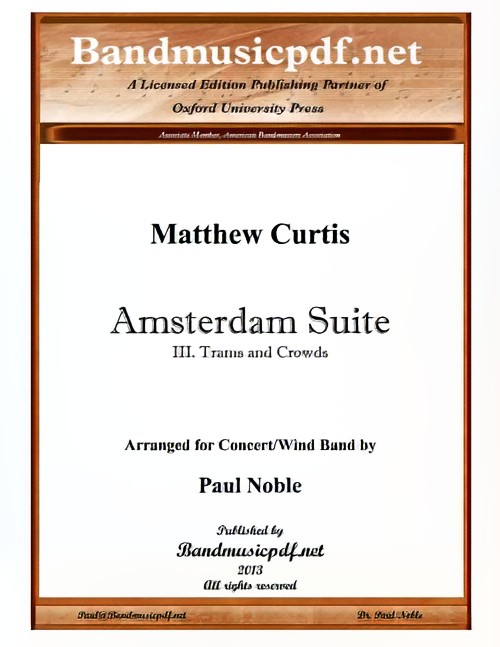 Amsterdam Suite, 3rd Movement (Concert Band - Score and Parts)