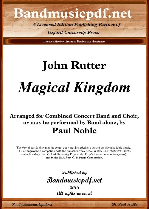 Magical Kingdom (Concert Band with Optional Choir - Score and Parts)