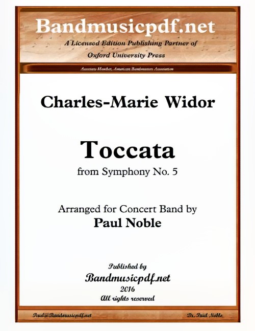 Toccata (from Symphony No.5) (Concert Band - Score and Parts)