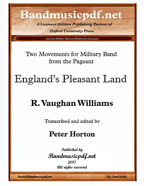 England's Pleasant Land (Concert Band - Score and Parts)