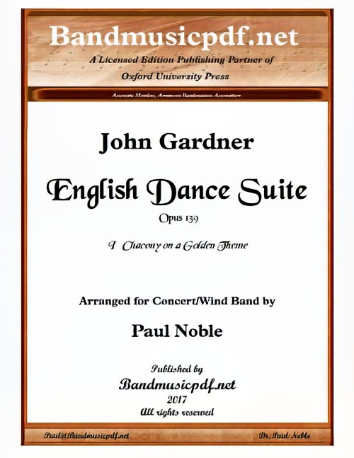 English Dance Suite - I. Chacony on a Golden Theme (Concert Band - Score and Parts)