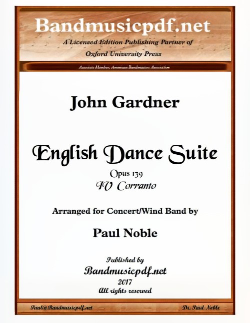 English Dance Suite - IV. Corranto (Concert Band - Score and Parts)