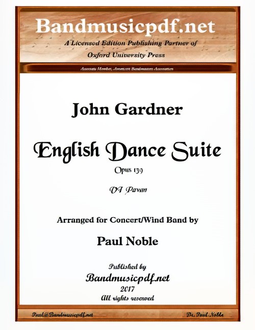 English Dance Suite - VI. Pavan (Concert Band - Score and Parts)