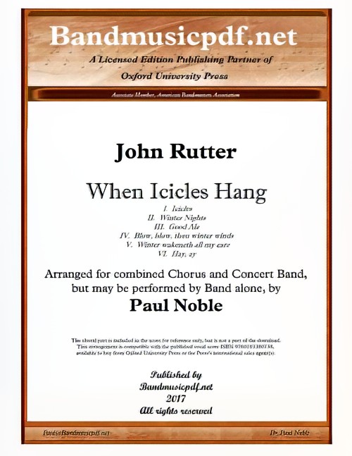 When Icicles Hang (Concert Band with Optional Choir - Score and Parts)