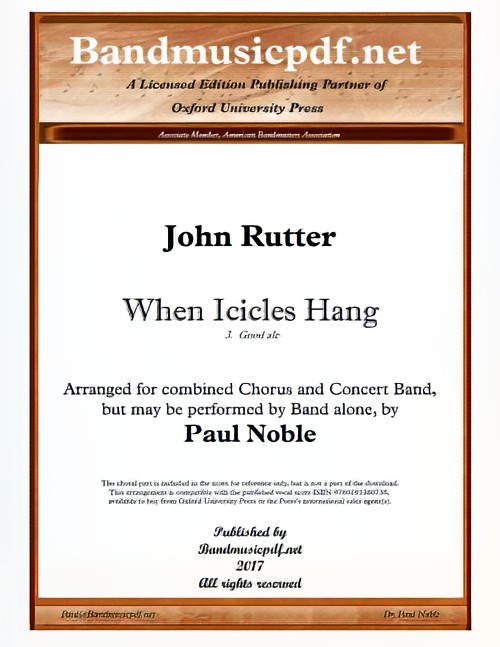 Good Ale (from When Icicles Hang) (Concert Band with Optional Choir - Score and Parts)