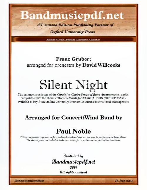 Silent Night (Concert Band with Optional Choir - Score and Parts)