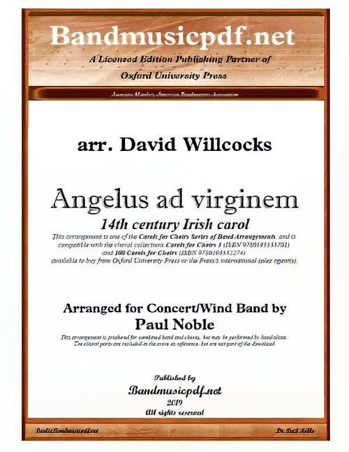 Angelus ad Virginem (Concert Band with Optional Choir - Score and Parts)