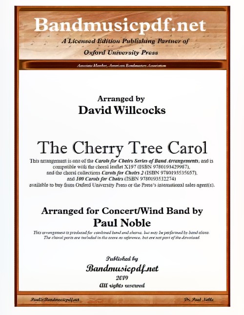 The Cherry Tree Carol (Concert Band with Optional Choir - Score and Parts)