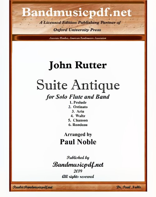 Suite Antique (Flute Solo with Concert Band - Score and Parts)