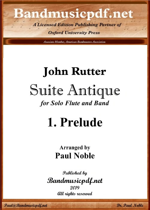 Prelude (from Suite Antique) (Flute Solo with Concert Band - Score and Parts)