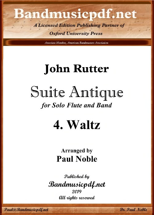 Waltz (from Suite Antique) (Flute Solo with Concert Band - Score and Parts)