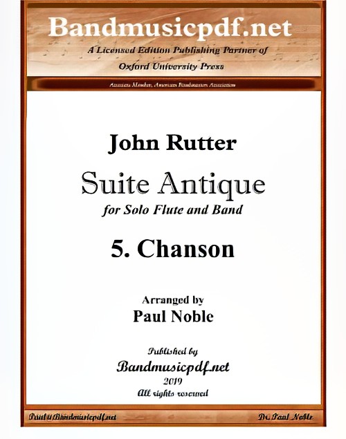 Chanson (from Suite Antique) (Flute Solo with Concert Band - Score and Parts)