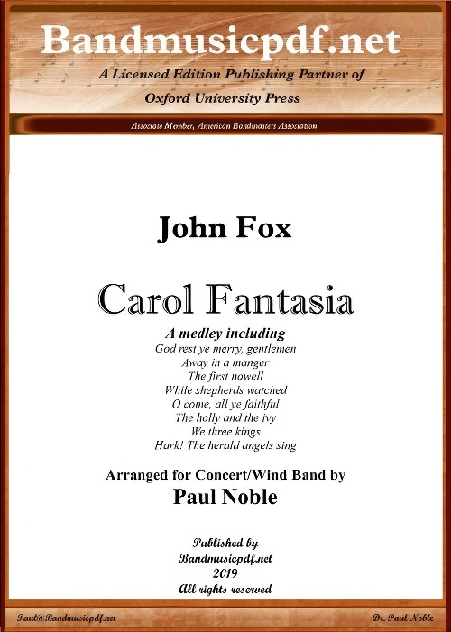 Carol Fantasia (Concert Band - Score and Parts)