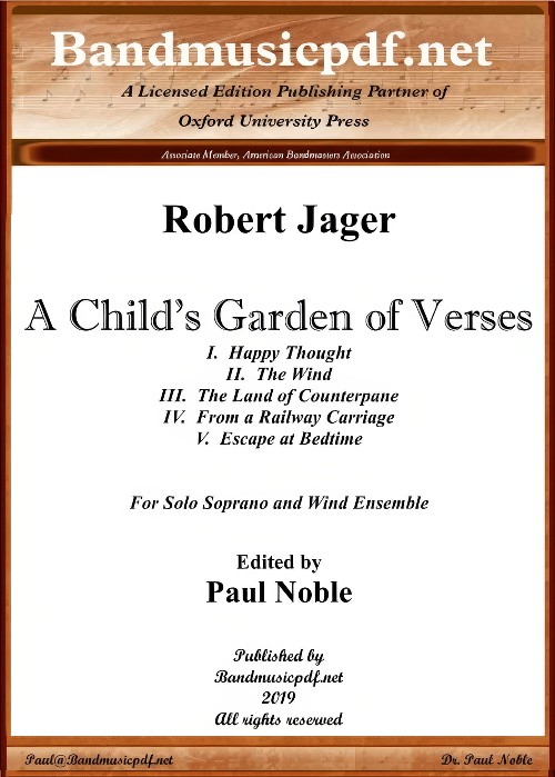 A Child's Garden of Verses (Soprano Solo with Concert Band - Score and Parts)