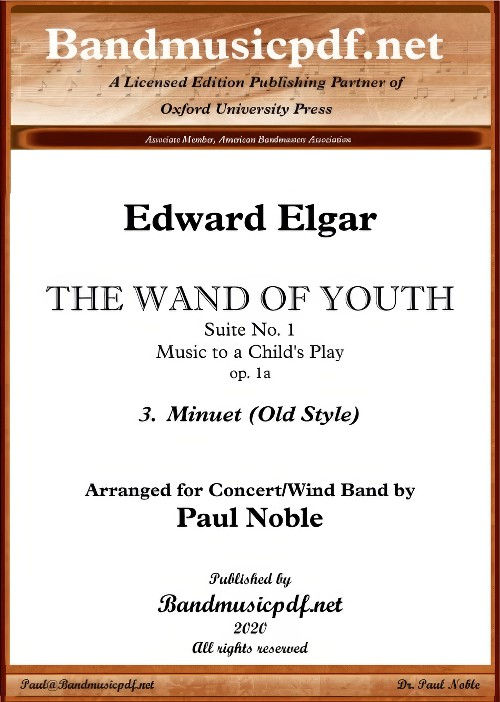 The Wand of Youth, Suite No.1 - III. Minuet (Old Style) (Concert Band - Score and Parts)