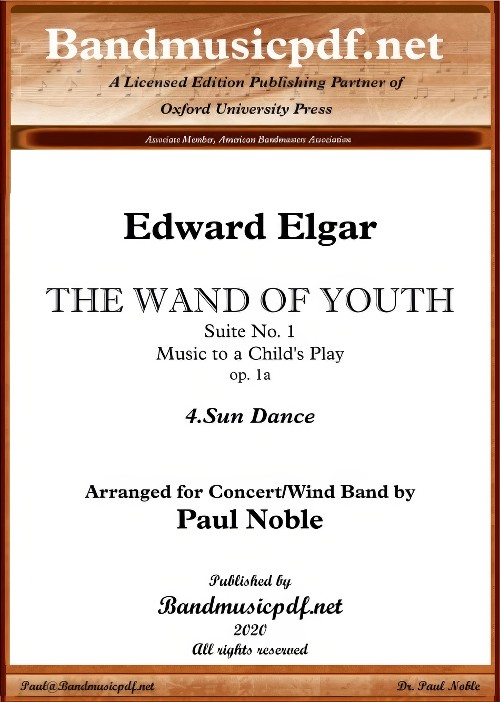 The Wand of Youth, Suite No.1 - IV. Sun Dance (Concert Band - Score and Parts)