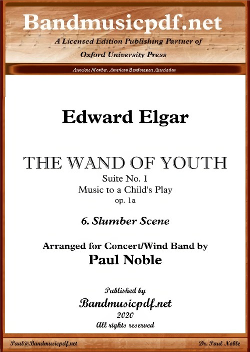 The Wand of Youth, Suite No.1 - VI. Slumber Scene (Concert Band - Score and Parts)