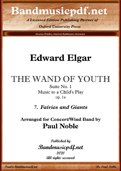 The Wand of Youth, Suite No.1 - VII. Fairies and Giants (Concert Band - Score and Parts)