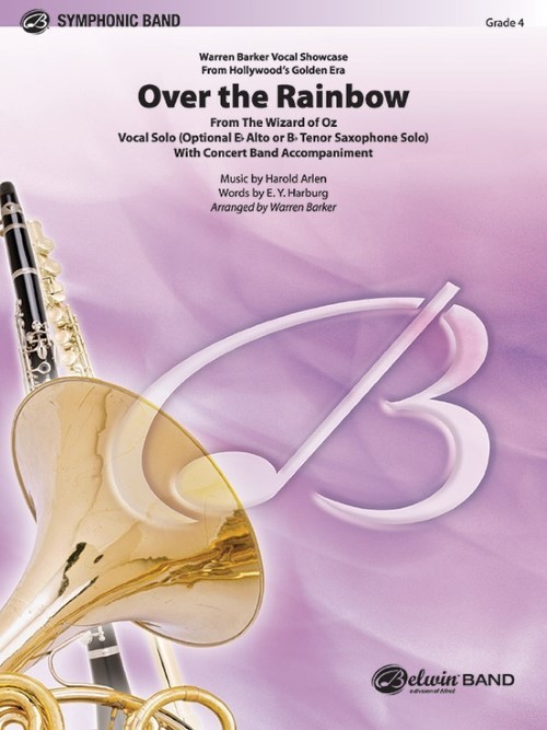 Over the Rainbow (Vocal or Saxophone Solo with Concert Band - Score and Parts)