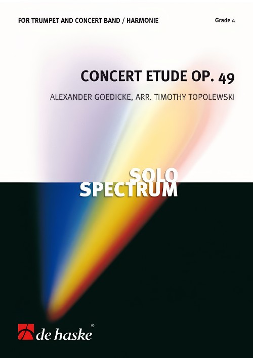 Concert Etude Op.49 (Trumpet Solo with Concert Band - Score and Parts)