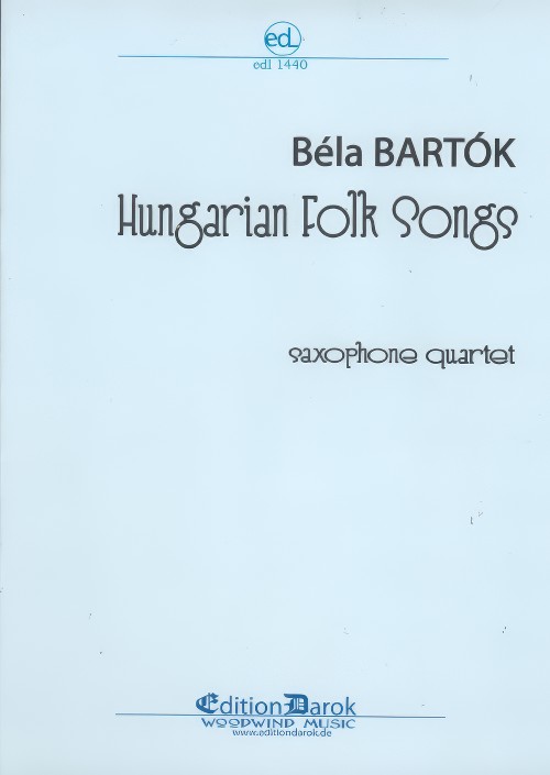 HUNGARIAN FOLK SONGS (AATT/AATB Saxophone Quartet)