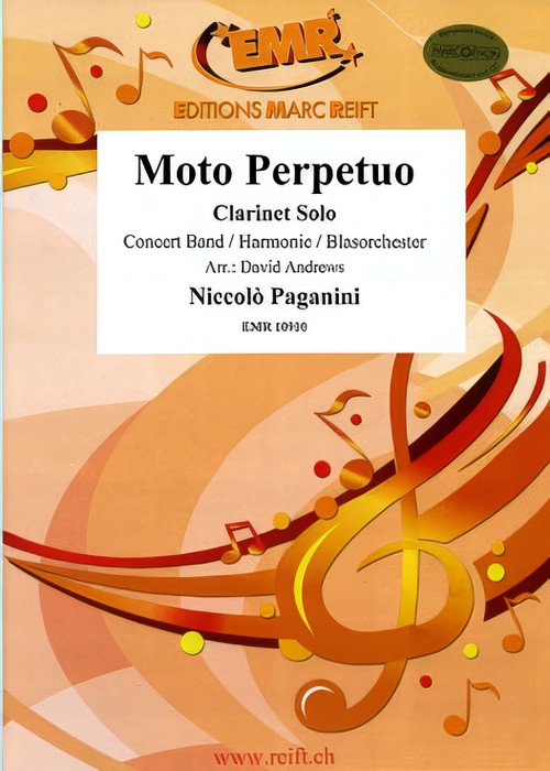 MOTO PERPETUO (Clarinet Solo with Advanced Concert Band)