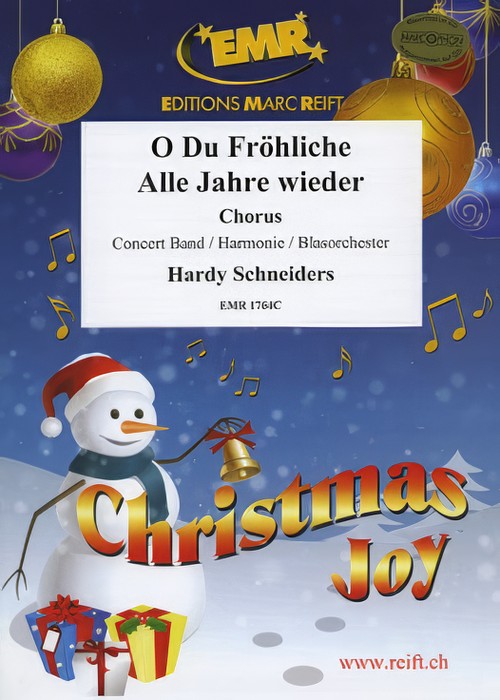 O DU FROHLICHE (SATB Chorus with Intermediate Concert Band)