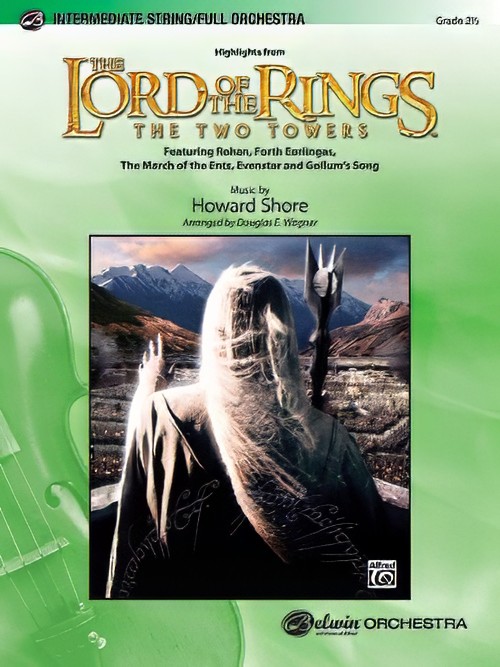 The Lord of the Rings: The Two Towers, Highlights from (Full or String Orchestra - Score and Parts)