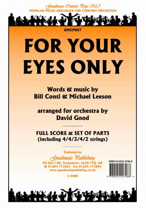 For Your Eyes Only (Full Orchestra - Score and Parts)