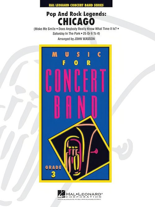 Pop and Rock Legends: Chicago (Concert Band - Score and Parts)