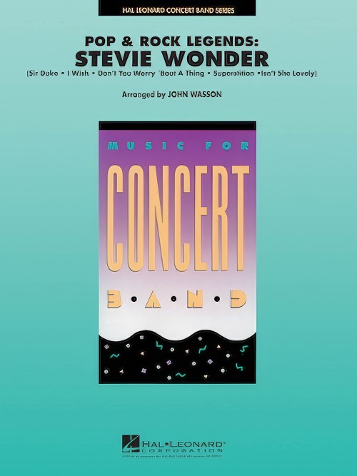 Pop and Rock Legends: Stevie Wonder (Concert Band - Score and Parts)