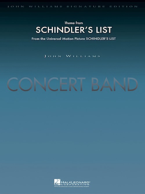 Schindler's List, Themes from (Concert Band - Score only)