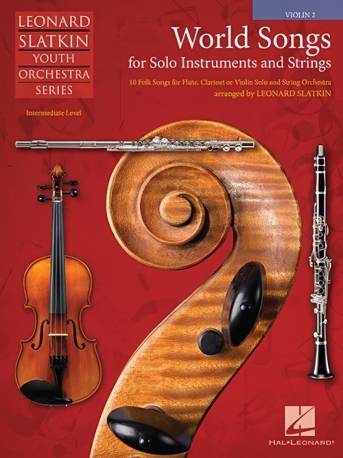 World Songs for Solo Instrument and Strings (Violin 2)