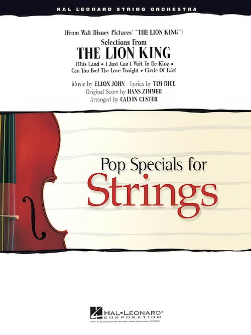 The Lion King, Selections from (String Orchestra - Score and Parts)