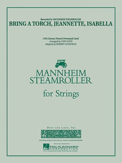 Bring a Torch, Jeannette, Isabella (String Orchestra - Score and Parts)