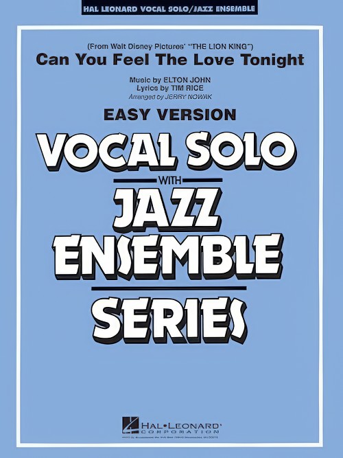 Can You Feel the Love Tonight (from The Lion King) (Vocal Solo with Jazz Ensemble - Score and Parts)