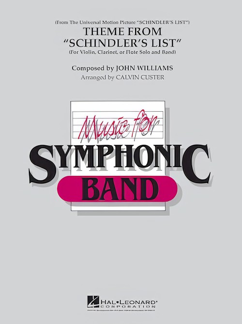 Schindler's List, Theme from (Flexible Solo with Concert Band - Score and Parts)