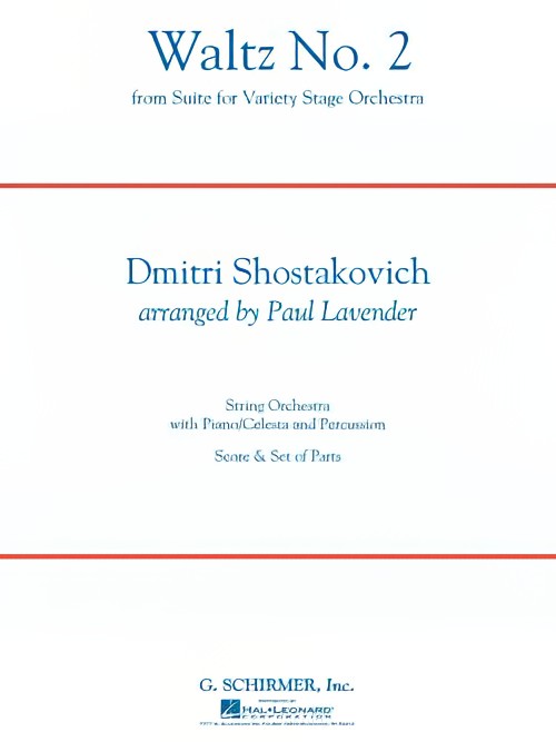 Waltz No.2 (from Suite for Variety Stage Orchestra) (String Orchestra - Score and Parts)