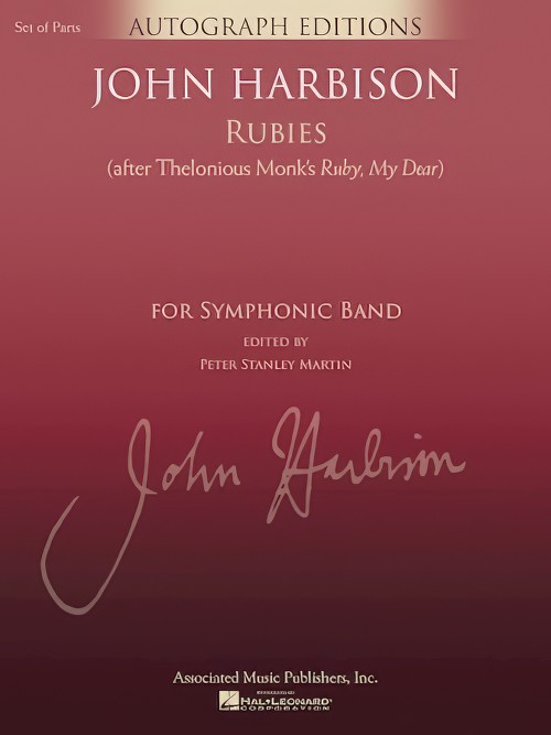 Rubies (After Thelonious Monk's Ruby, My Dear) (Concert Band - Score and Parts)