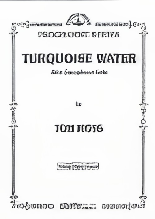 TURQUOISE WATER (Alto Sax/Programme Concert Band Extra Score)