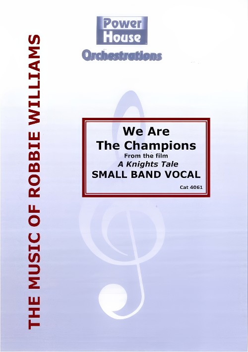 We Are the Champions (Vocal Solo with Small Band - Score and Parts)