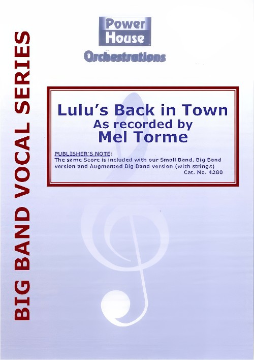 Lulu's Back in Town (Vocal Solo with Big Band - Score and Parts)